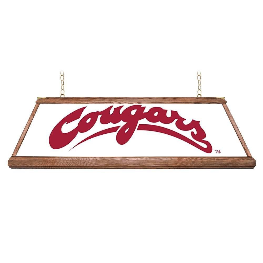 Washington State Cougars: Premium Wood Pool Table Light - White | The Fan-Brand | NCWAST-330-01A