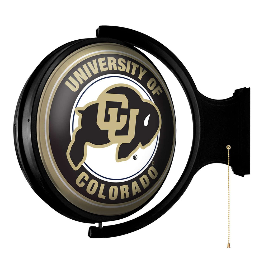 Colorado Buffaloes Original Round Rotating Lighted Wall Sign | The Fan-Brand | NCCOBF-115-01