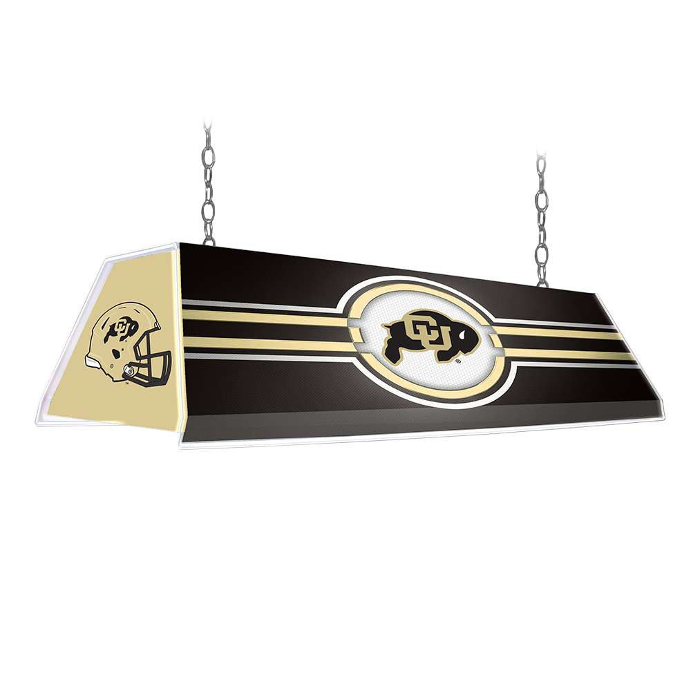 Colorado Buffaloes Edge Glow Pool Table Light - Black / Gold / Helmet | The Fan-Brand | NCCOBF-320-03