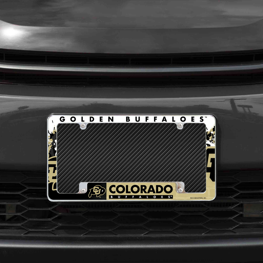 Colorado Buffaloes Primary Chrome License Plate Frame | Rico Industries | AFC500102B