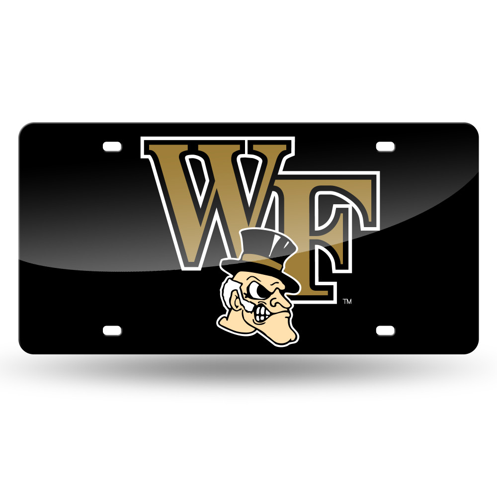 Wake Forest Demon Deacons Black Laser Cut Tag | Rico Industries | LZC130301