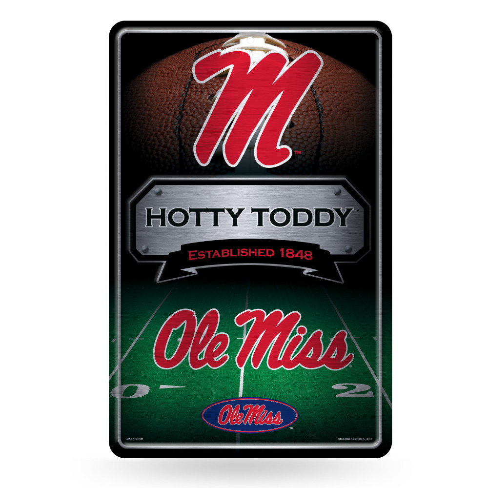 Mississippi Rebels Metal Home Decor Sign | Rico Industries | MSL160202