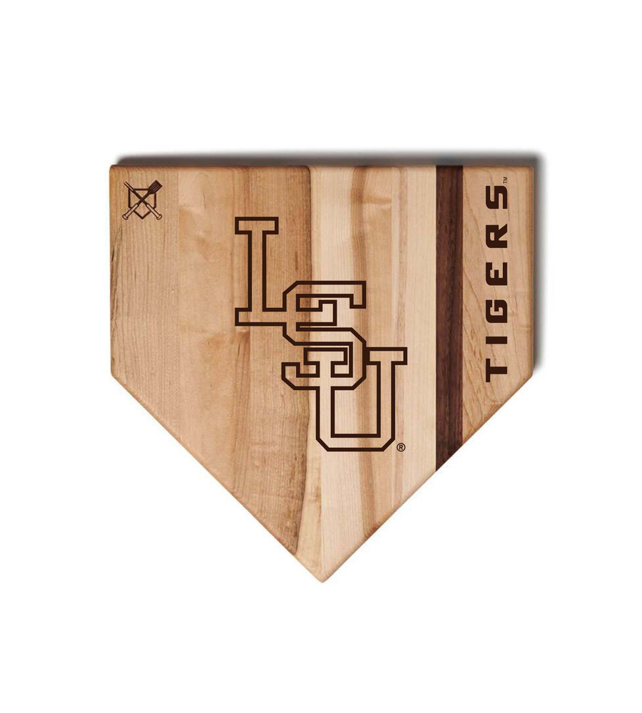 LSU Tigers Home Plate Cutting Board  | Baseball BBQ | GRTLHPCB12LSUT_660251859576