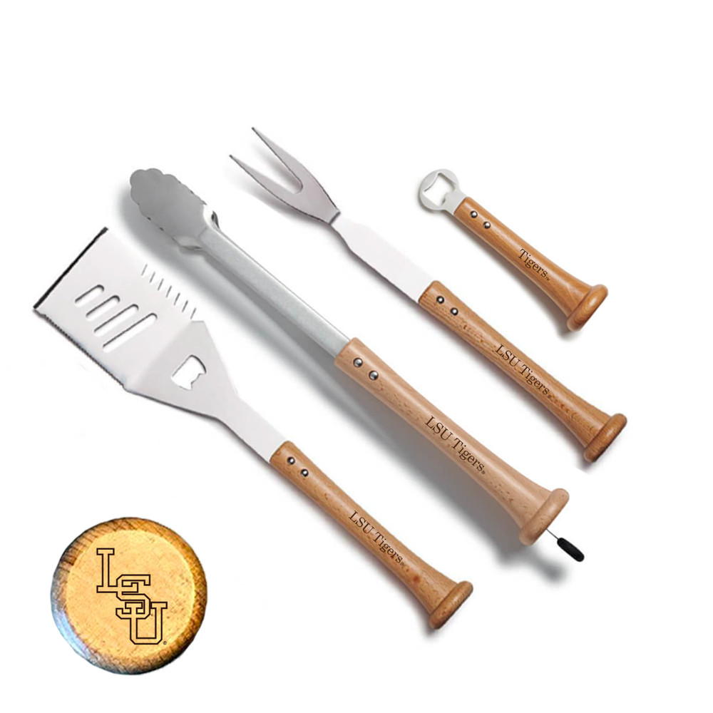 LSU Tigers HOME RUN Combo BBQ Set | Baseball BBQ | GRTLSTHRLSUT_660251523095