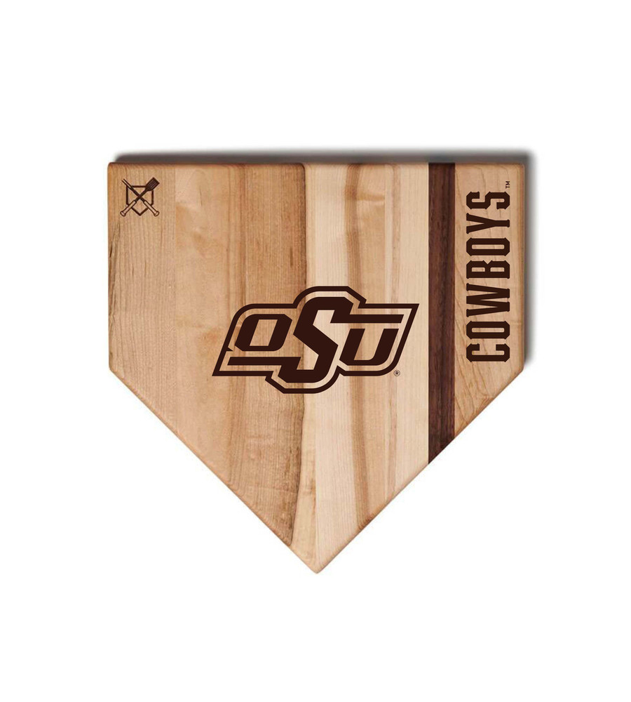 Oklahoma State Cowboys Home Plate Cutting Board  | Baseball BBQ | GRTLHPCB12OSC_660251965307