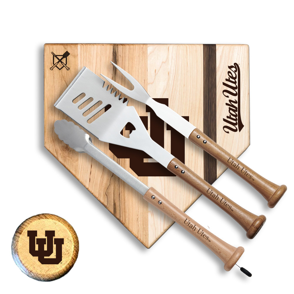 Utah Utes Silver Slugger Combo BBQ Set | Baseball BBQ | GRTLSTSSUU_660251788982