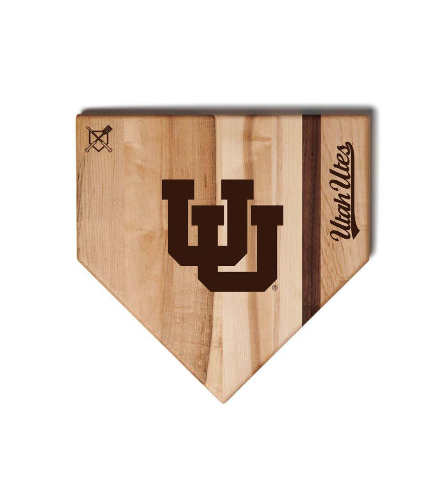 Utah Utes Home Plate Cutting Board  | Baseball BBQ | GRTLHPCB12UU_660251746715