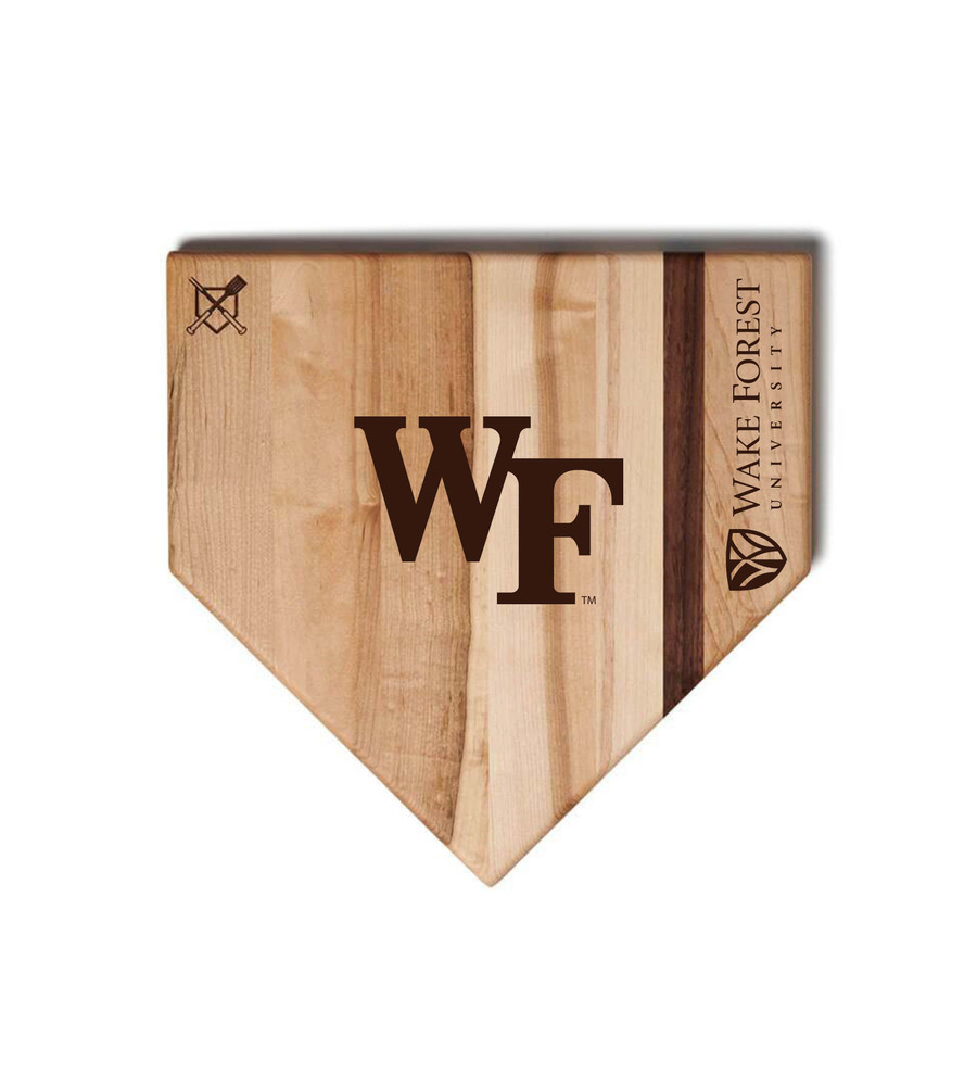 Wake Forest Demon Decons Home Plate Cutting Board | Baseball BBQ | GRTLHPCB12WFDD