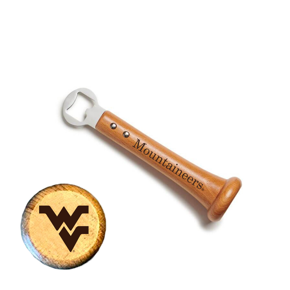 West Virginia Mountaineers PICKOFF Bottle Opener | Baseball BBQ | GRTLBOOPWVM