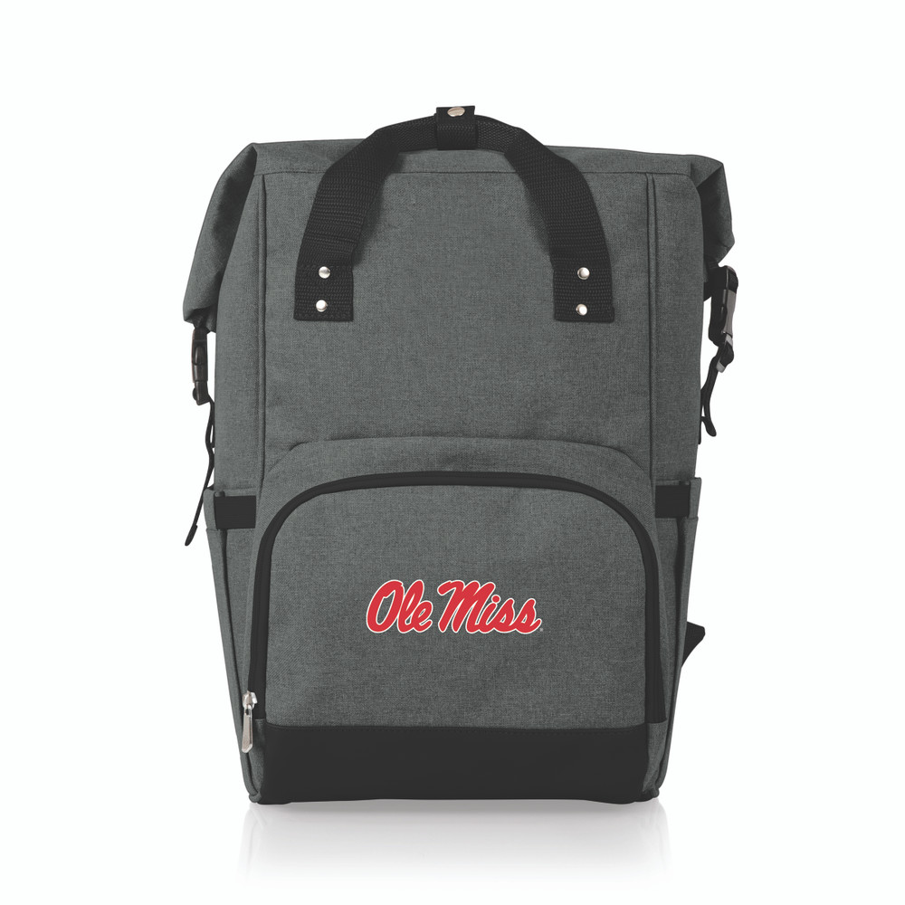 Mississippi Rebels On The Go Roll-Top Backpack Cooler | Picnic Time | 616-00-105-376-0