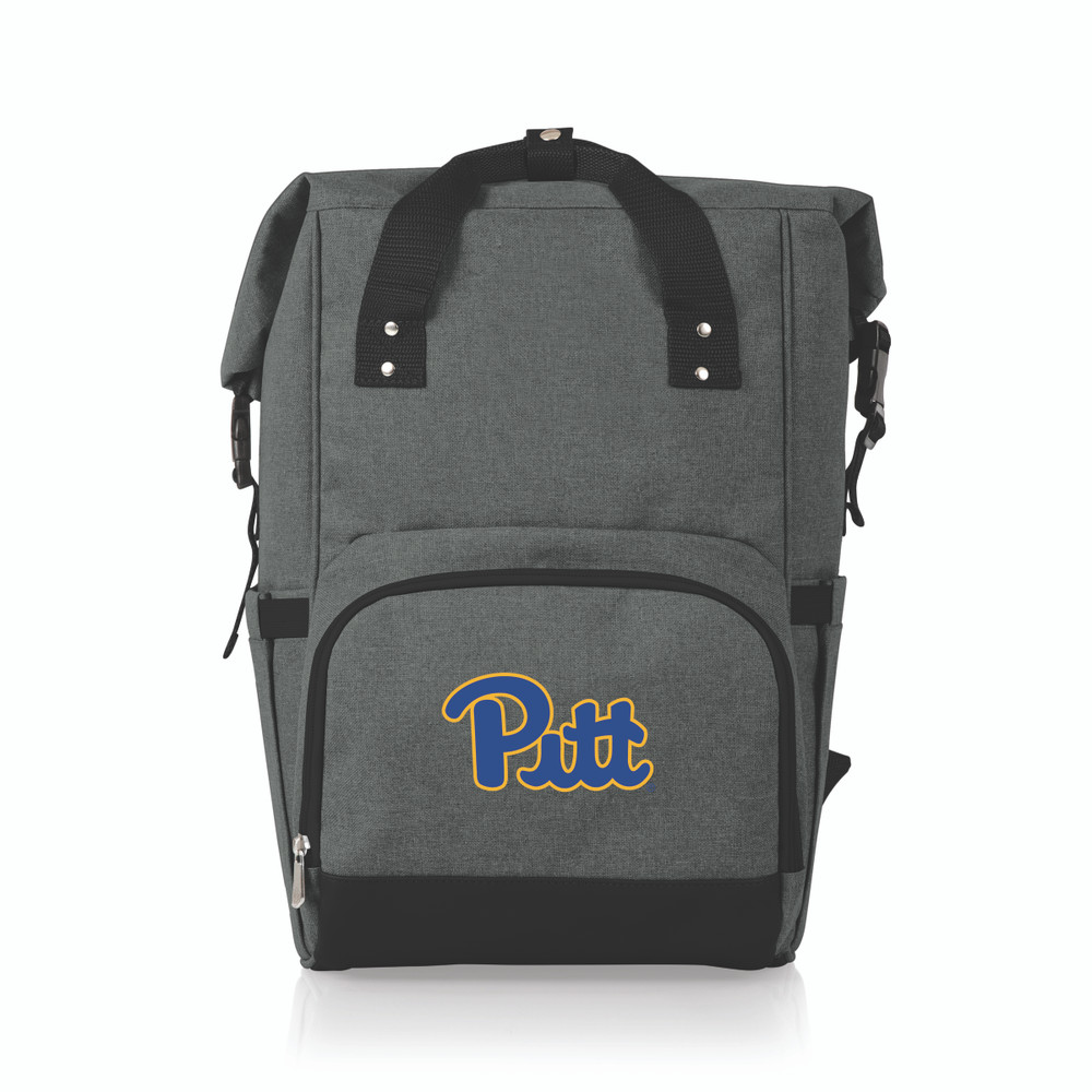 Pittsburgh Panthers On The Go Roll-Top Backpack Cooler | Picnic Time | 616-00-105-506-0