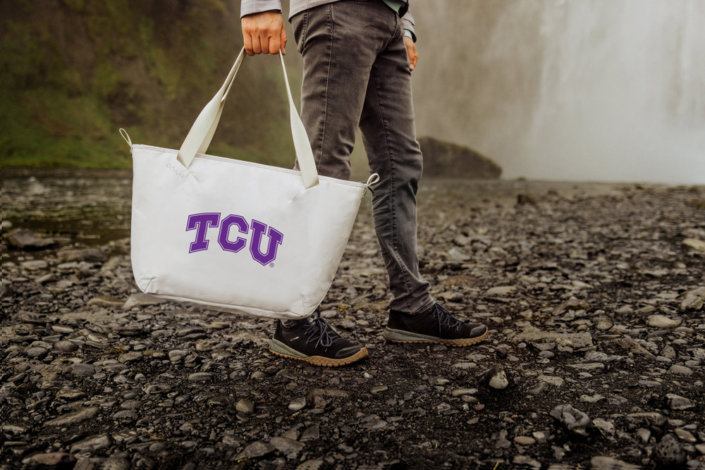 TCU Horned Frogs Eco-Friendly Cooler Tote Bag | Picnic Time | 516-01-133-846-0