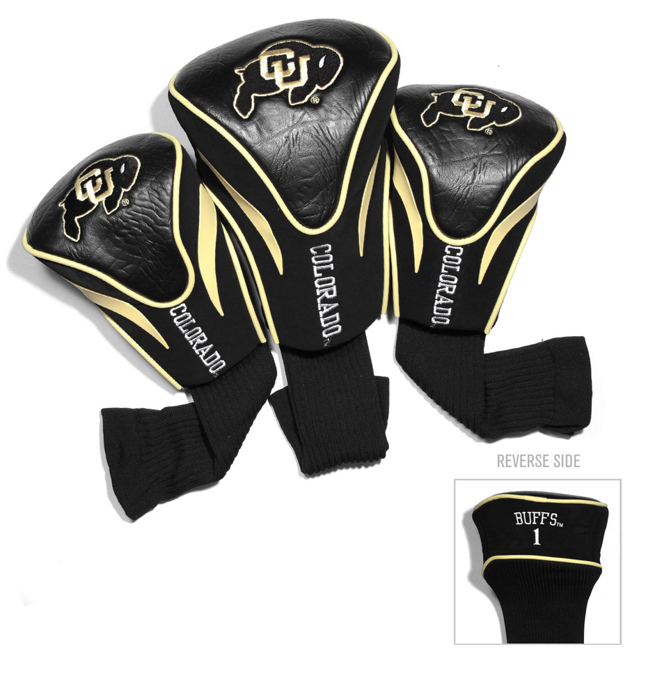 Colorado Buffaloes 3 Pack Embroidered Contour Golf Headcovers | Team Golf |25794