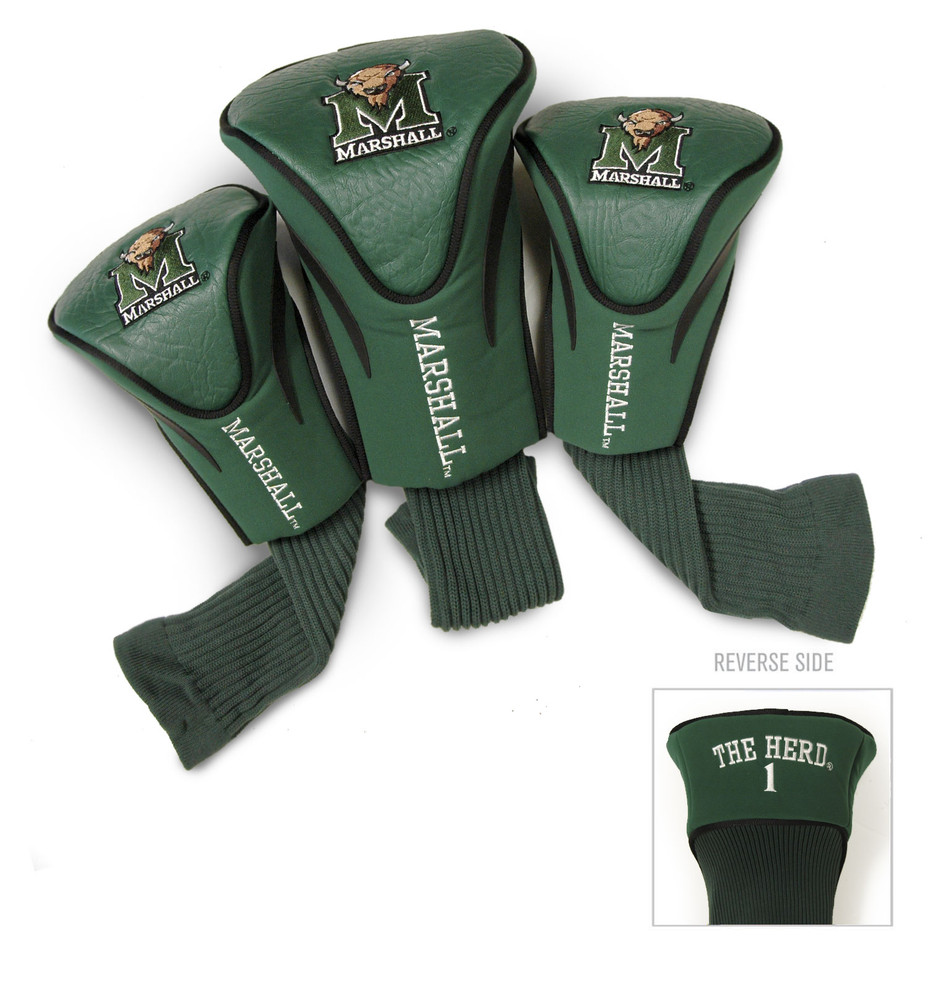Marshall Thundering Herd 3 Pack Embroidered Contour Golf Headcovers | Team Golf |27394
