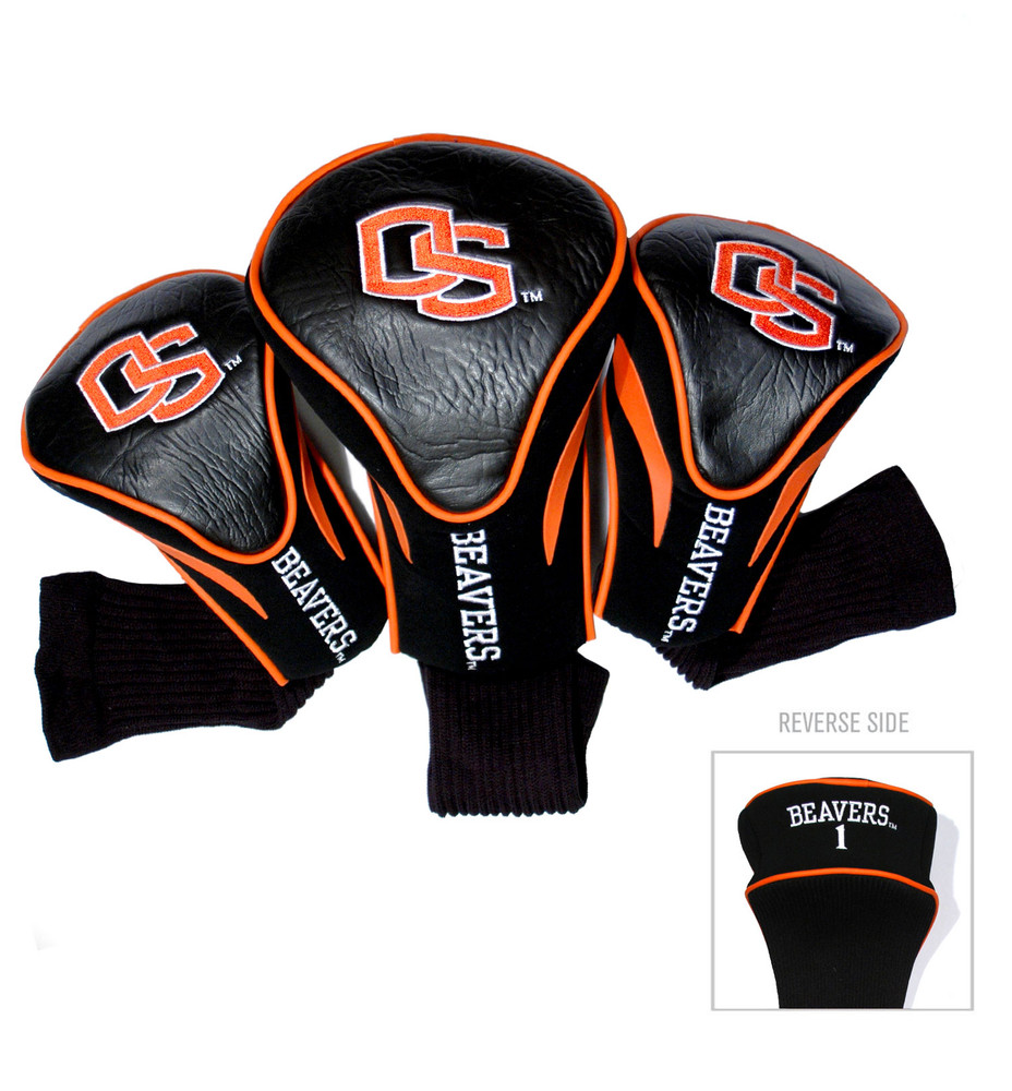 Oregon State Beavers 3 Pack Embroidered Contour Golf Headcovers | Team Golf |27494