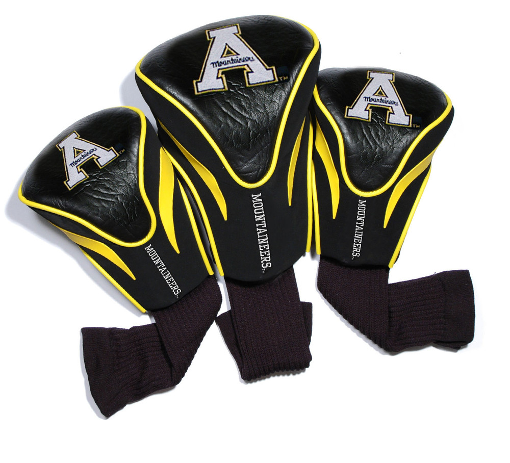 Appalachian State Mountaineers 3 Pack Embroidered Contour Golf Headcovers | Team Golf |75394