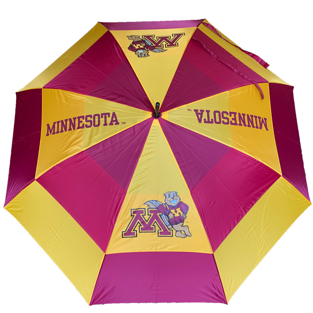Minnesota Golden Gophers 62" Double Canopy Wind Proof Golf Umbrella| Team Golf |24369
