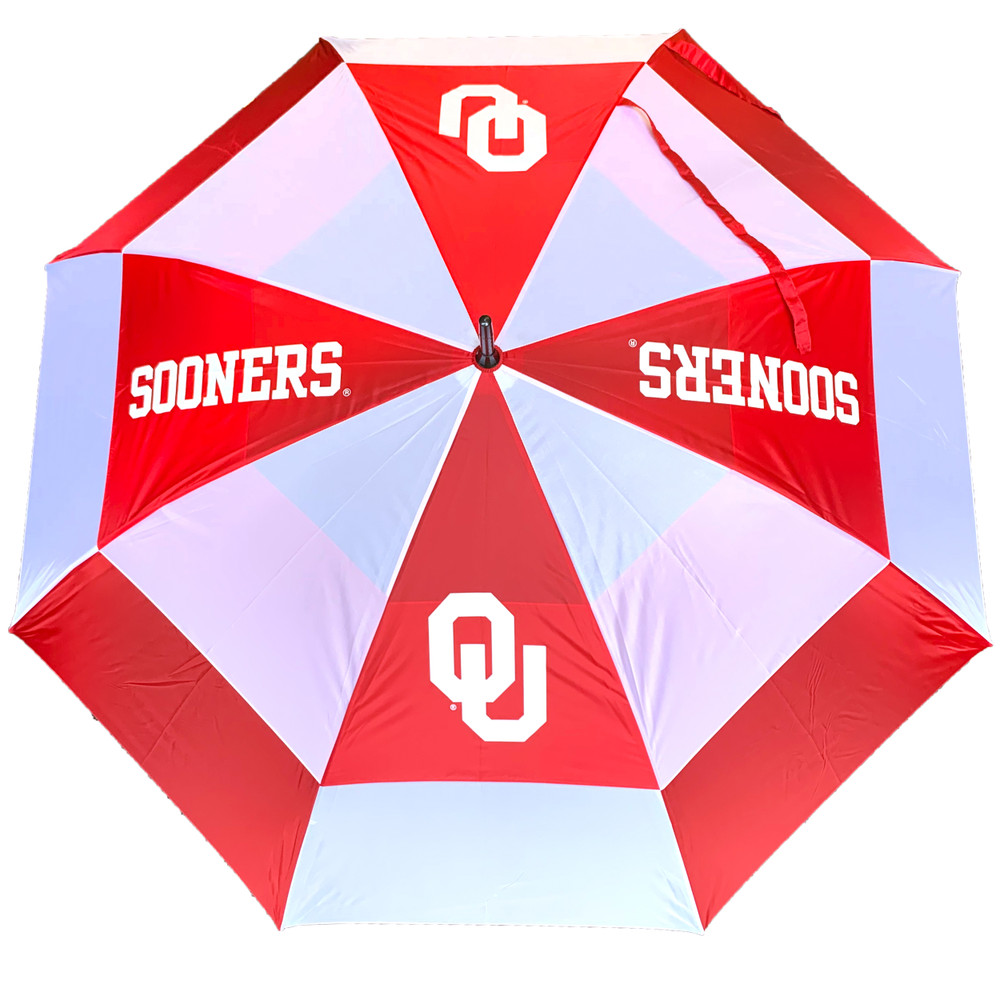 Oklahoma Sooners 62" Double Canopy Wind Proof Golf Umbrella| Team Golf |24469