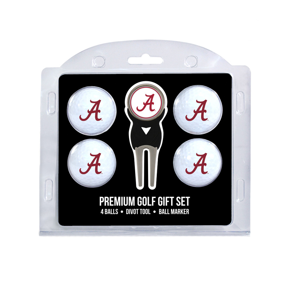 Alabama Crimson Tide 4 Golf Balls And Divot Tool Gift Set | Team Golf |20106