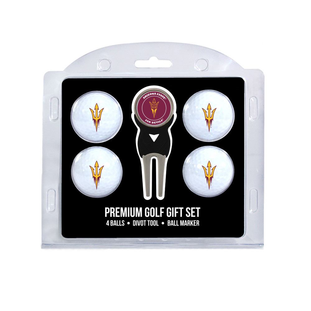 Arizona State Sun Devils 4 Golf Balls And Divot Tool Gift Set | Team Golf |20306