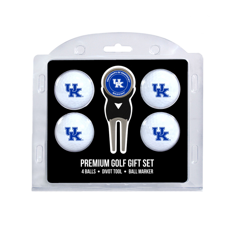 Kentucky Wildcats 4 Golf Balls And Divot Tool Gift Set | Team Golf |21906