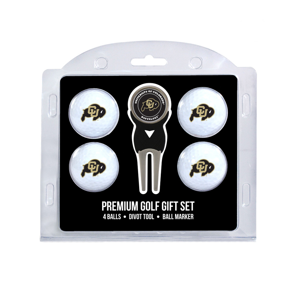 Colorado Buffaloes 4 Golf Balls And Divot Tool Gift Set | Team Golf |25706