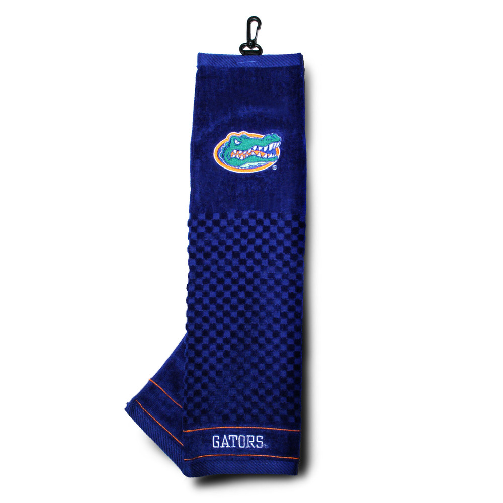 Florida Gators 16" X 22" Tri-Fold Embroidered Scrubber Golf Towel| Team Golf |20910