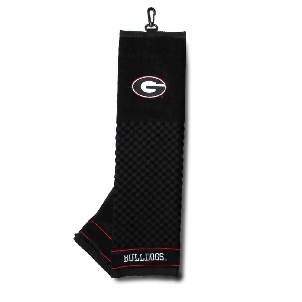 Georgia Bulldogs 16" X 22" Tri-Fold Embroidered Scrubber Golf Towel| Team Golf |21110