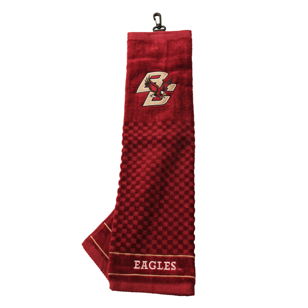 Boston College Eagles 16" X 22" Tri-Fold Embroidered Scrubber Golf Towel| Team Golf |27510