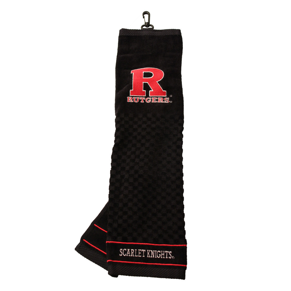 Rutgers Scarlet Knights 16" X 22" Tri-Fold Embroidered Scrubber Golf Towel| Team Golf |46810