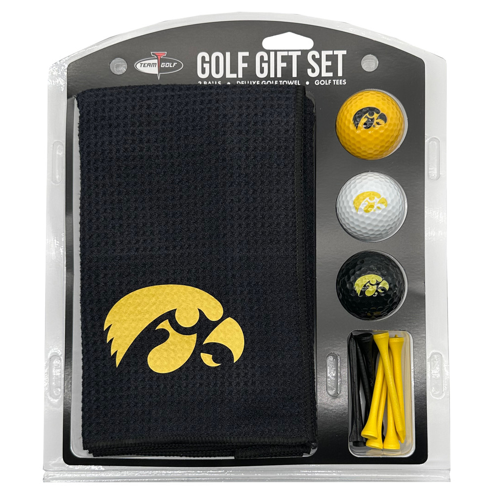 Iowa Hawkeyes 16" X 40" Microfiber Towel Golf Gift Set| Team Golf |21524