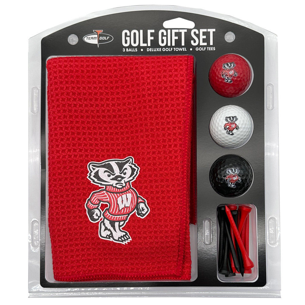 Wisconsin Badgers 16" X 40" Microfiber Towel Golf Gift Set| Team Golf |23924