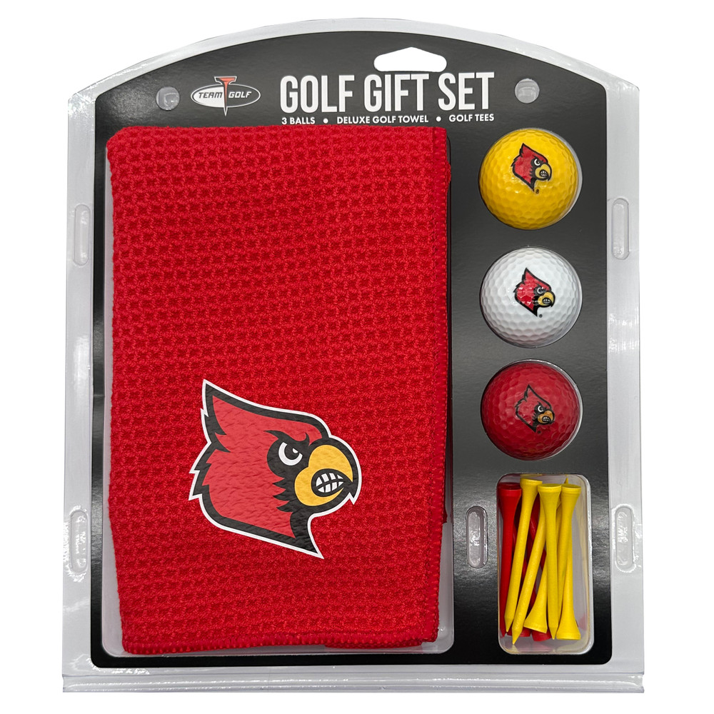 Louisville Cardinals 16" X 40" Microfiber Towel Golf Gift Set| Team Golf |24224