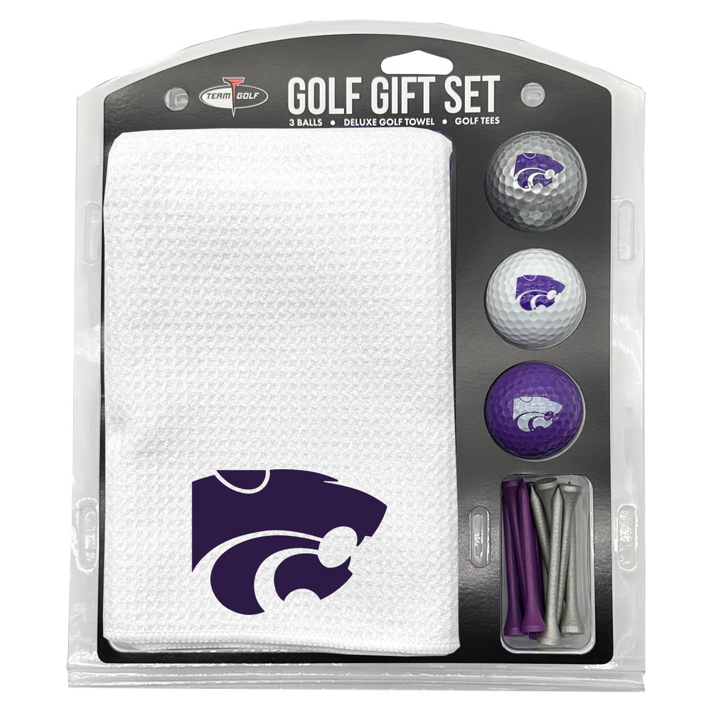 Kansas State Wildcats 16" X 40" Microfiber Towel Golf Gift Set - White| Team Golf |21825