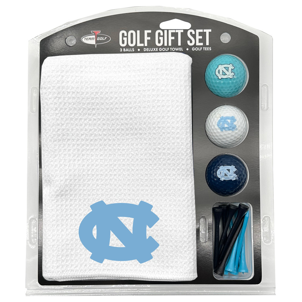 North Carolina Tarheels 16" X 40" Microfiber Towel Golf Gift Set - White| Team Golf |22525
