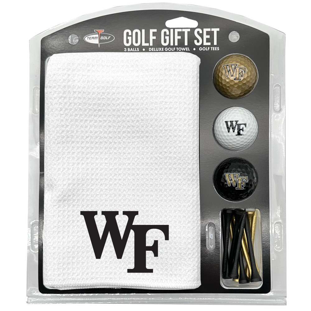 Wake Forest Demon Deacons 16" X 40" Microfiber Towel Golf Gift Set - White| Team Golf |23825