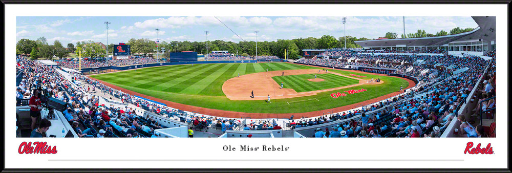 Mississippi Rebels Baseball Standard Frame Panoramic Photo | Blakeway | MSU9F