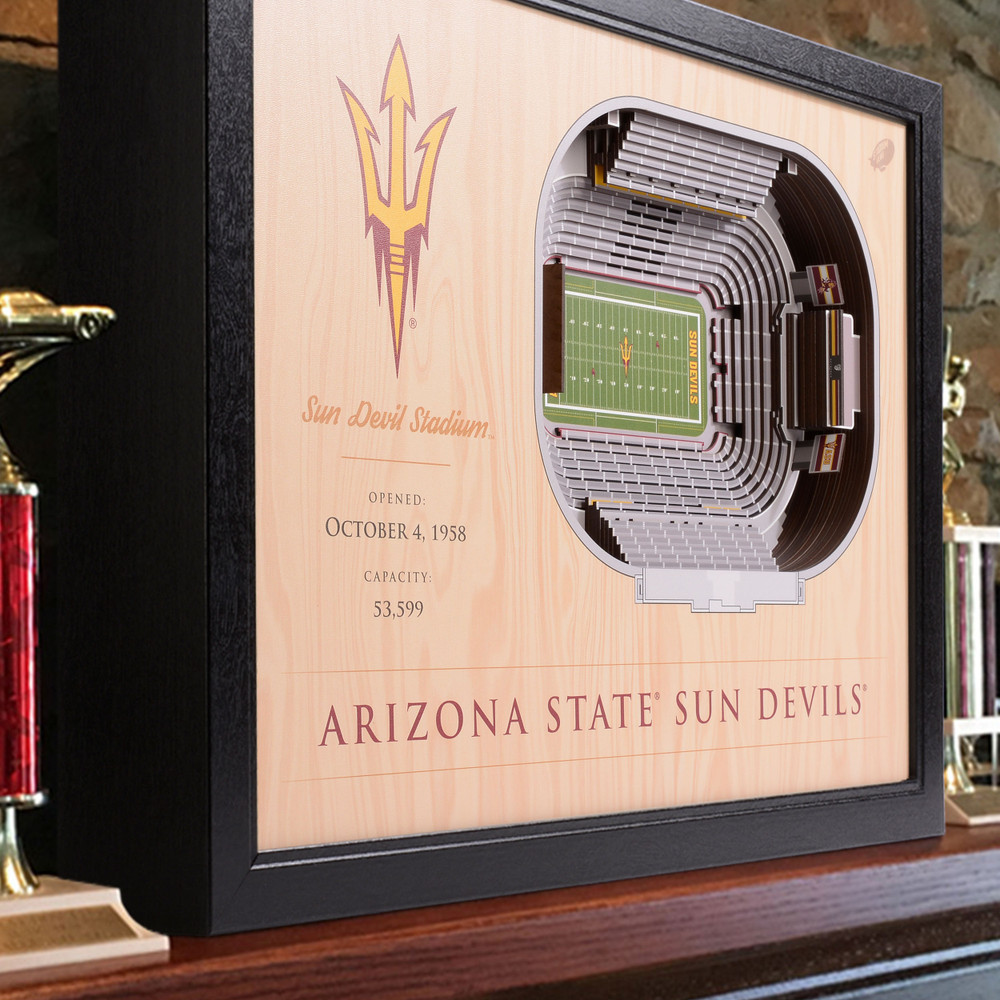 Arizona State Sun Devils 25-Layer StadiumView Wall Art| Stadium Views| 9029335