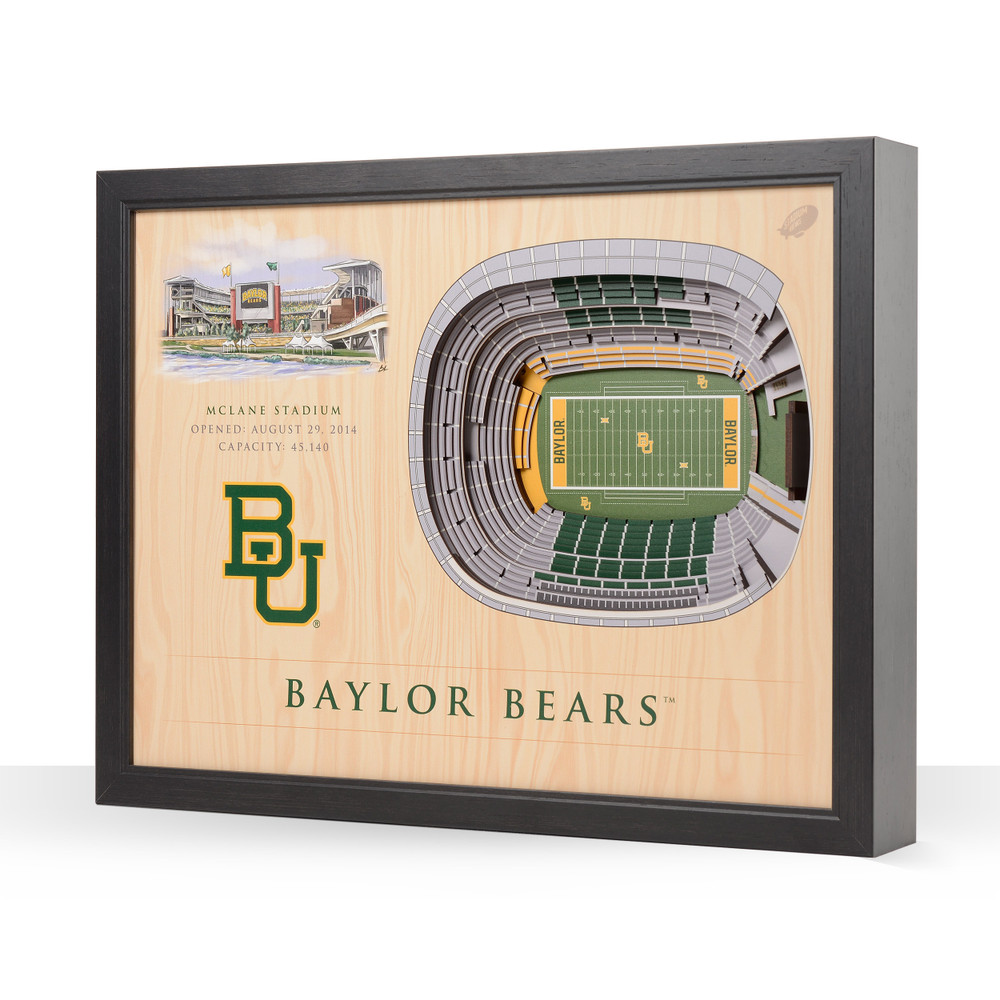 Baylor Bears Football 25-Layer StadiumView Wall Art |Stadium Views | 5020025