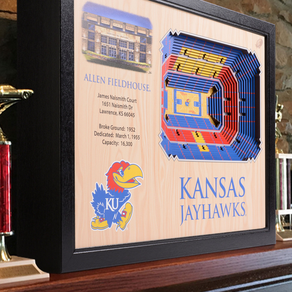 Kansas Jayhawks 25-Layer StadiumView Wall Art |Stadium Views | 9022596