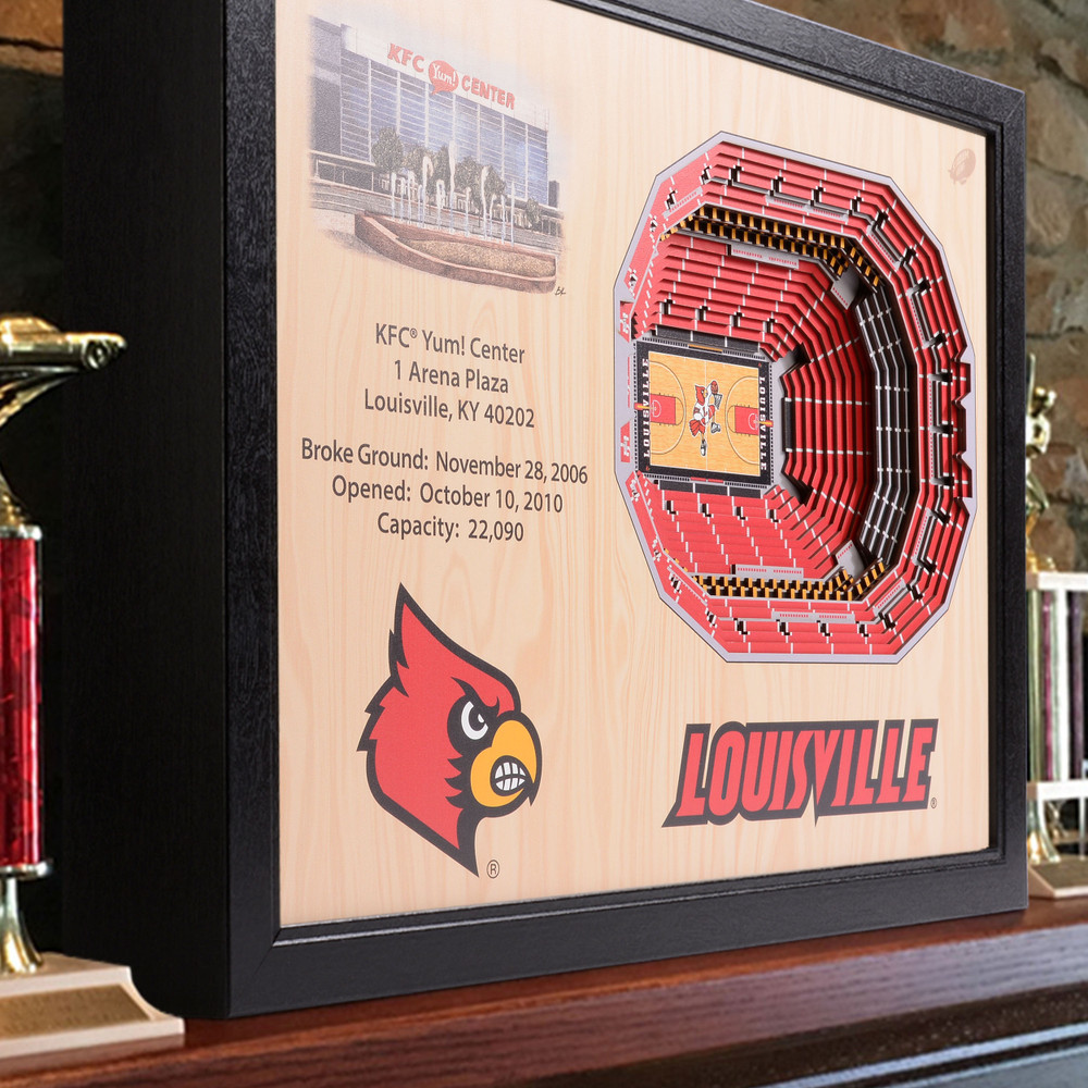 Louisville Cardinals 25-Layer StadiumView Wall Art |Stadium Views | 9022527