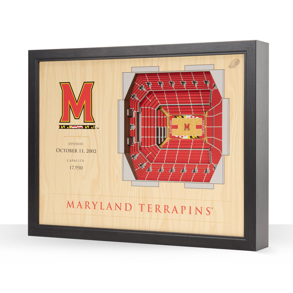 Maryland Terrapins Basketball 25-Layer StadiumView Wall Art |Stadium Views | 4608142