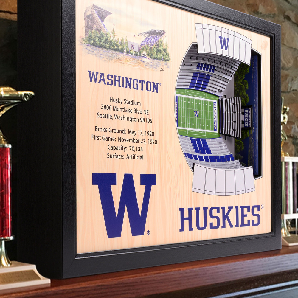 Washington Huskies 25-Layer StadiumView Wall Art |Stadium Views | 9022695