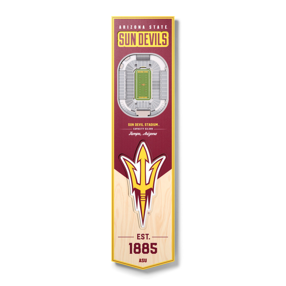 Arizona State Sun Devils 3D Stadium 8x32 Banner | Stadium Views | 0951872