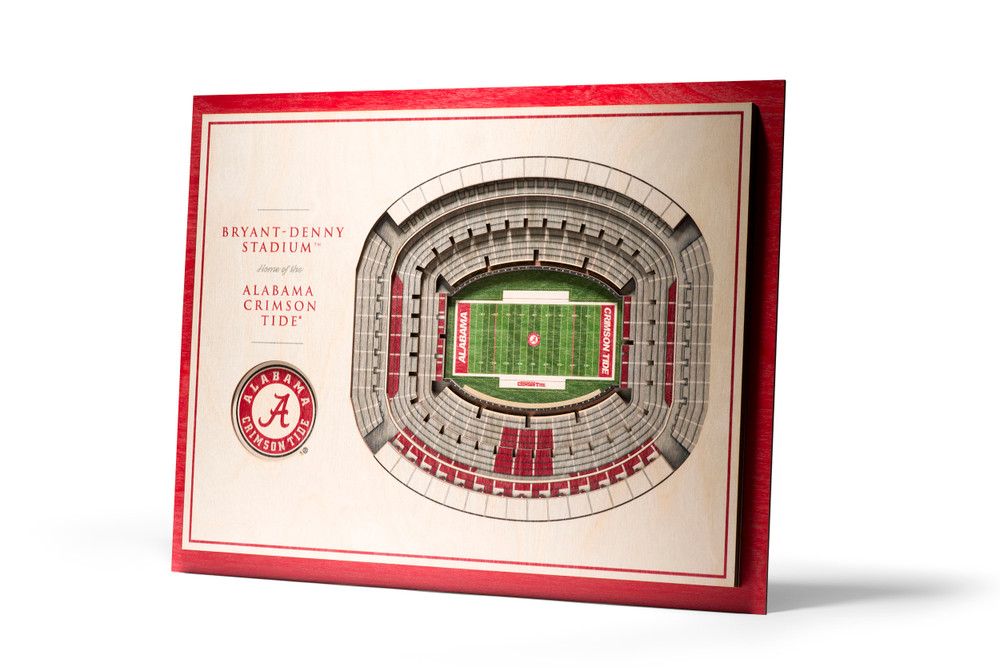 Alabama Crimson Tide 5-Layer StadiumView 3D Wall Art | Stadium Views | 5028281