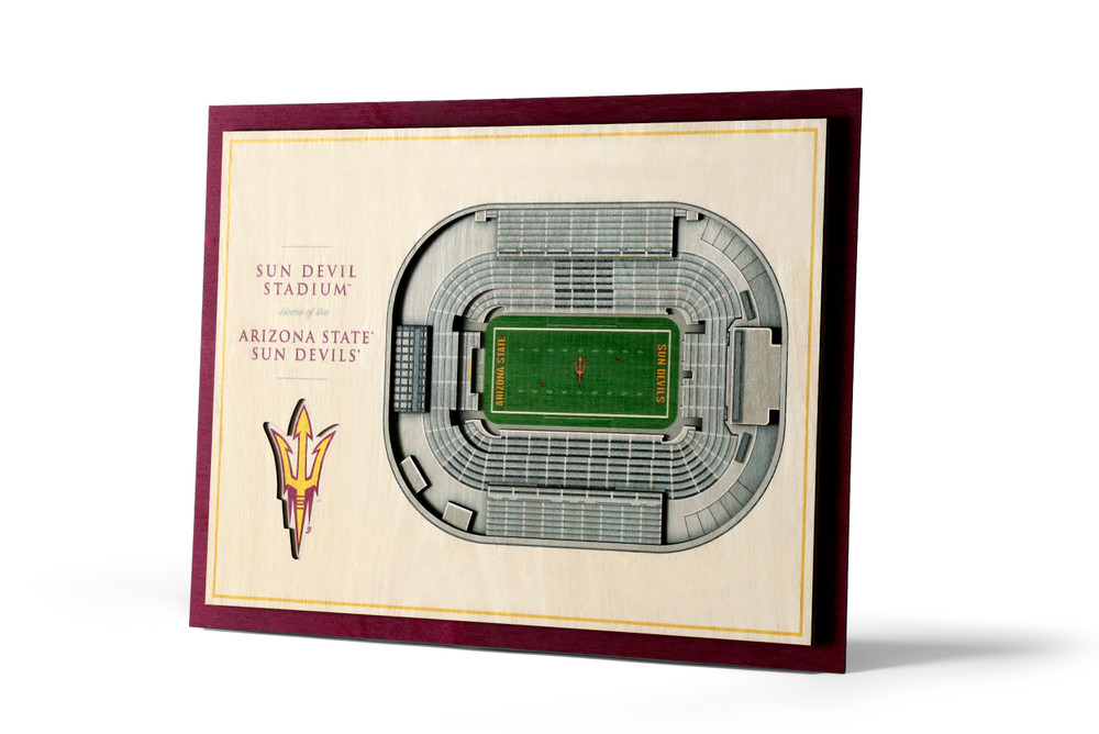 Arizona State Sun Devils 5-Layer StadiumView 3D Wall Art | Stadium Views | 9026457