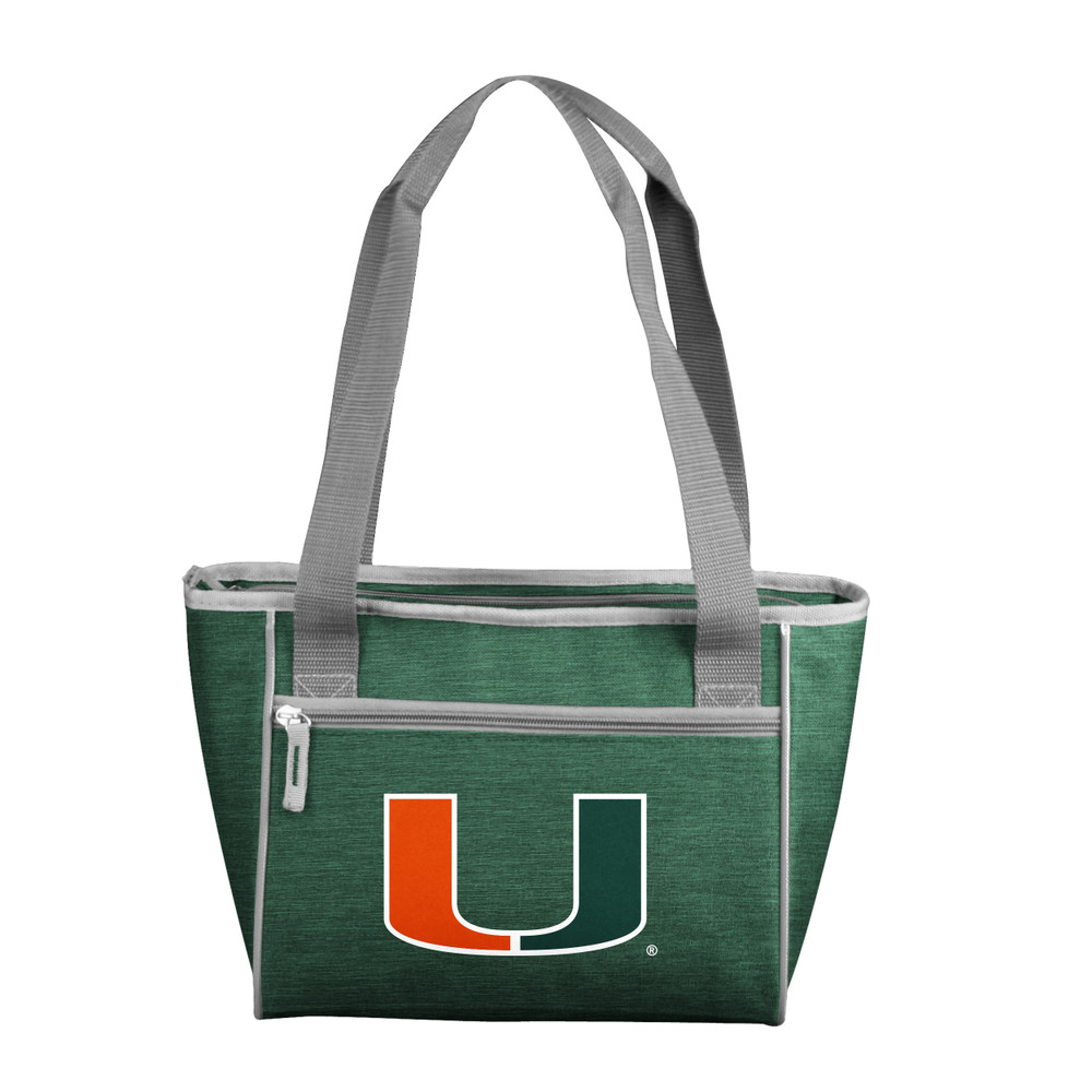 Miami Hurricanes Crosshatch 16 Can Cooler Tote| Logo Brands |LGC169-83-CR1