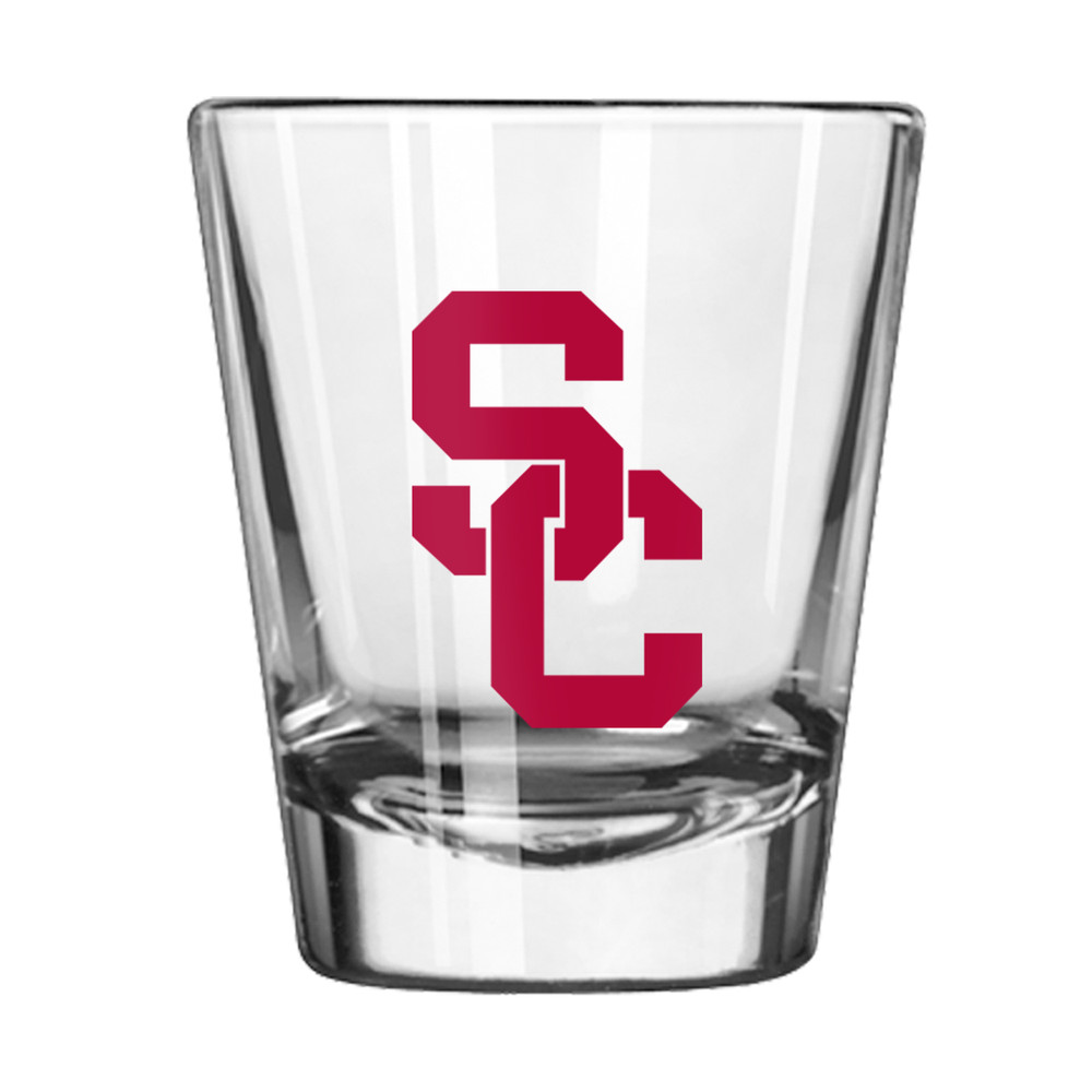 USC Trojans 2oz Gameday Shot Glass Set of 2| Logo Brands |LGC205-G2S-1