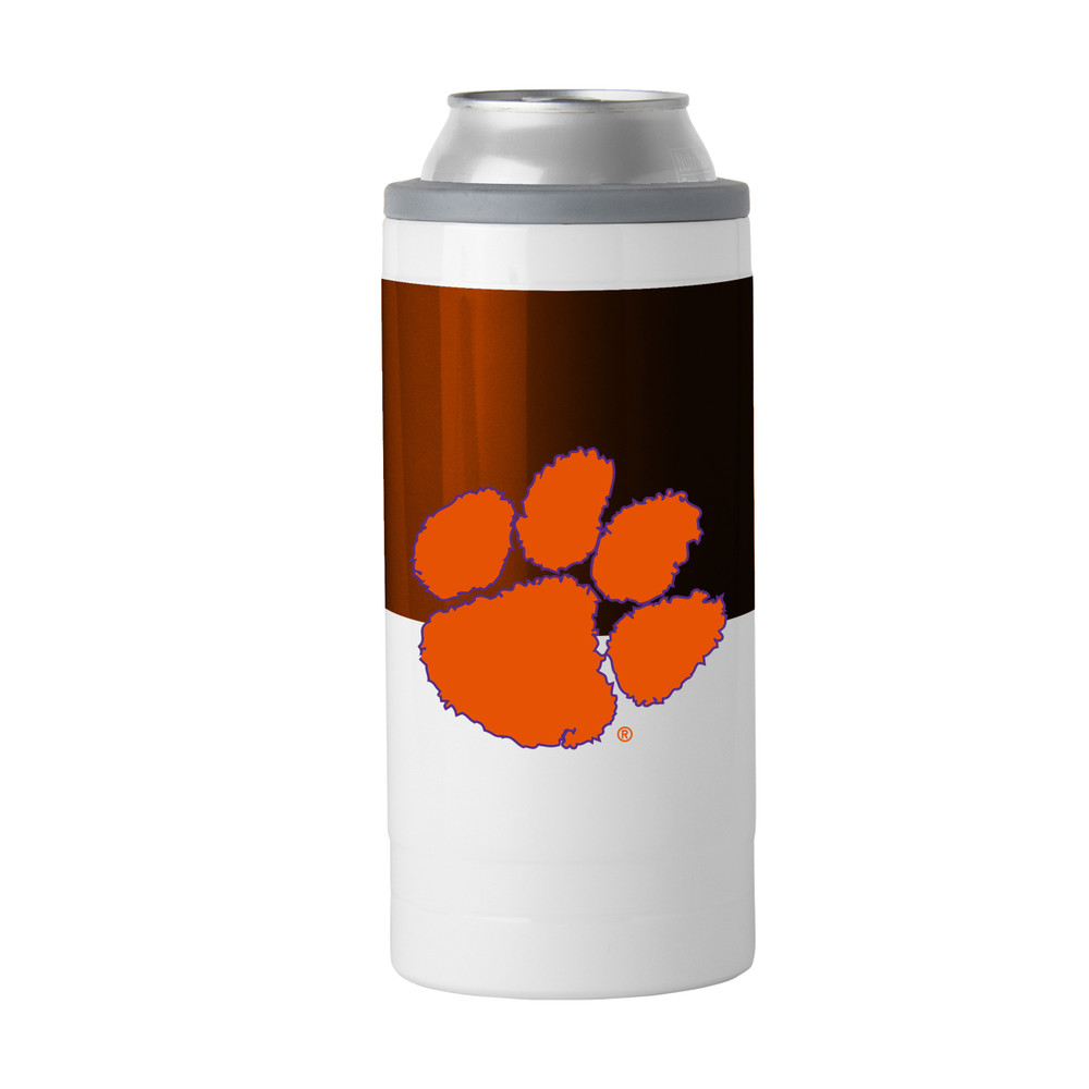 Clemson Tigers 12oz Colorblock Slim Can Coolie| Logo Brands |LGC123-S12C-11