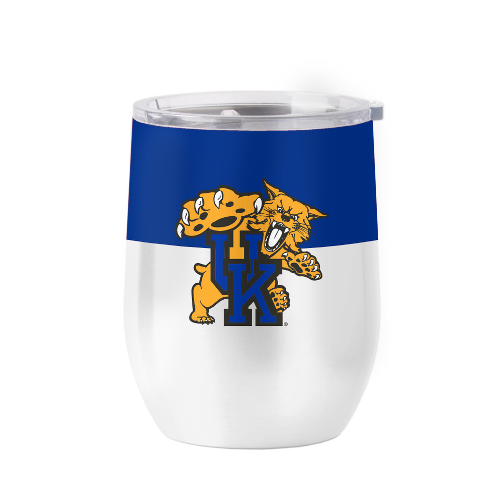 Kentucky Wildcats 16oz Colorblock Stainless Curved Beverage Tumbler| Logo Brands |LGC159-S16CB-11